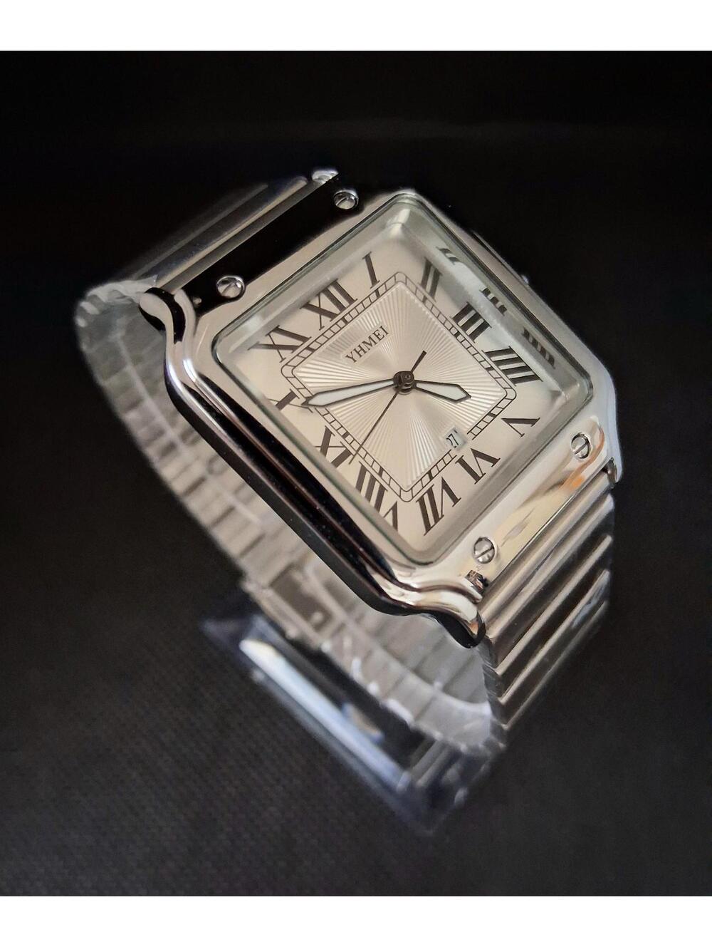 💁🏽‍♂️ Men's Luxury Square Dial Stainless White Watch